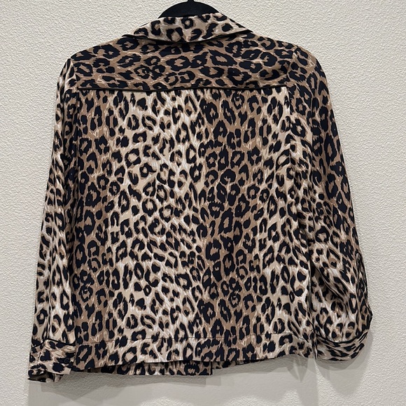 Barney's New York Cheetah Print Blouse - Picture 5 of 9